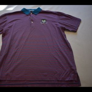 Peter Millar Golf Shirt Size Medium Royal Dornoch